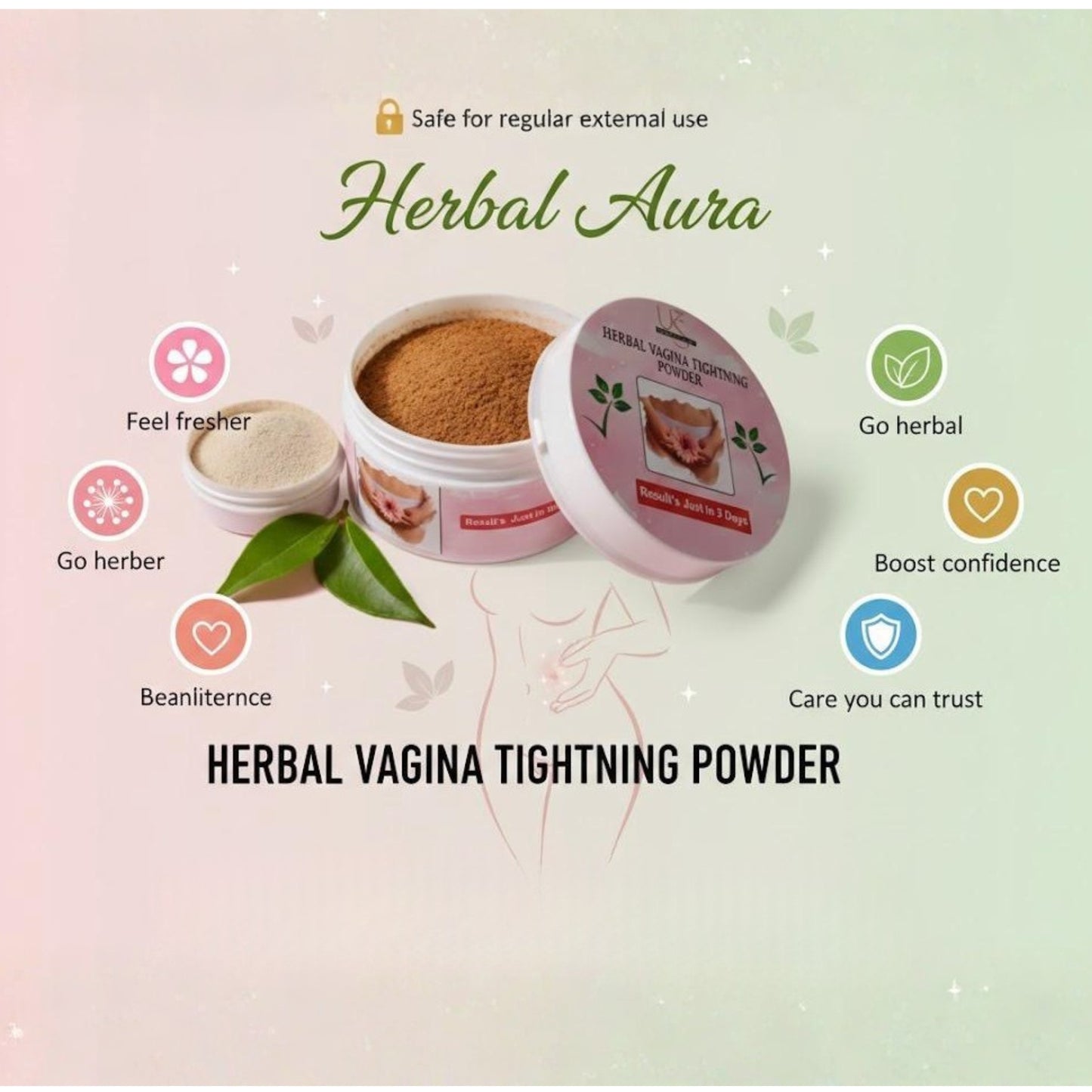 Herbal Aura Intimate Tightening Powder